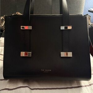 Ted Baker Black Handbag with GOLD Accents